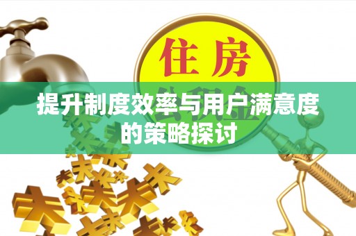 巨野提升制度效率与用户满意度的策略探讨